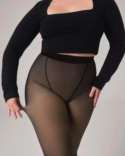 Leggiva™ Snatched One-Seam Sheer Fleece Leggings