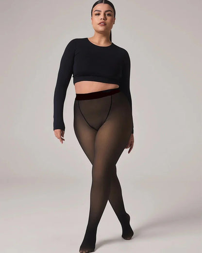Leggiva™ Snatched One-Seam Sheer Fleece Leggings